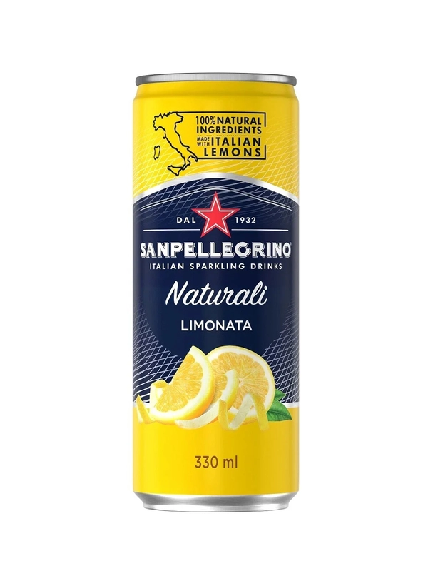 Напиток сокосодержащий San Pellegrino, газированный, лимон, 330 мл