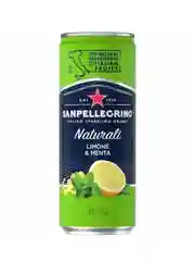 Напиток сокосодержащий Sanpellegrino Limone & Menta, газированный, в банке, 330 мл
