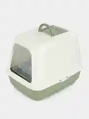 Зеленый лоток для кошек закрытый (туалет / горшок для животных)