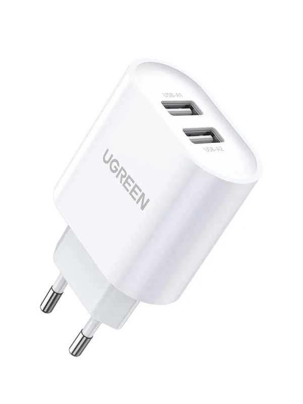 Сетевое зарядное устройство UGREEN CD104 (20384) Dual USB Wall Charger 34A
