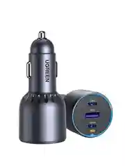 Серый автомобильное зарядное устройство UGREEN EC703 (35024) 75W 2*USB-C PD 30&USB-A w/o Cable
