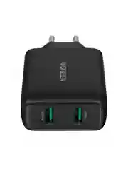 Черный зарядное устройство UGREEN CD161 (10216) USB-A QC 3.0 36W Fast Charger EU. Цвет: черный