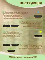 Лайм набор для выращивания микрозелени: Подсолнечник, Горох Мадрас, Горох Листовой