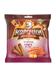 Сухарики ржаные "3 корочки" сыр и семга с соусом тар-тар