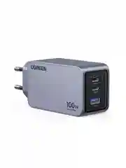 Серый зарядное устройство UGREEN X757 (25874) Nexode Pro 100W USB-A+2*USB-C GaN Tech