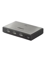 Сплиттер UGREEN CM186 (50707EU) HDMI 2.0 Splitter 1-In 2-Out 5V 2A (DC 3.5*1.35*9.5mm).