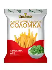Соломка картофельная "GRIZZON" сметана-лук
