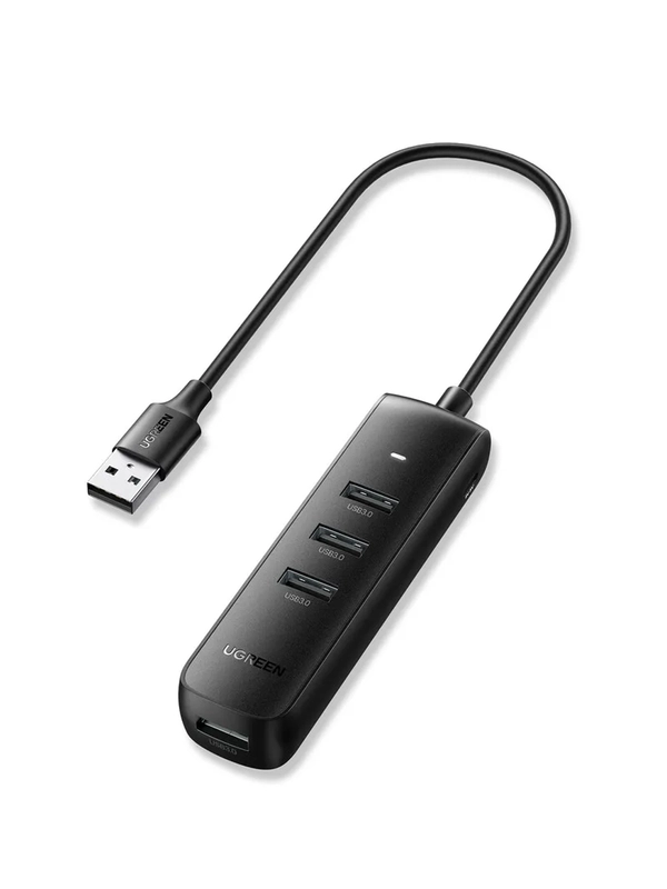 Хаб UGREEN CM416 (10915) USB 3.0 4-Port Hub. Длина провода: 25 см. Цвет: черный