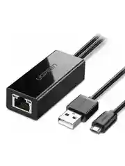 Черный адаптер UGREEN (30985) Micro USB 2.0 To 100Mbps Ethernet Adapter