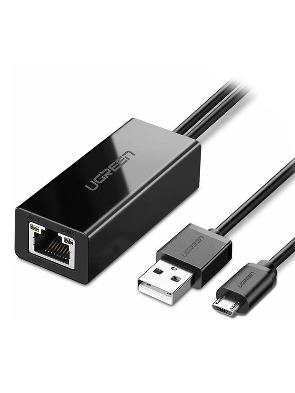Адаптер UGREEN (30985) Micro USB 2.0 To 100Mbps Ethernet Adapter