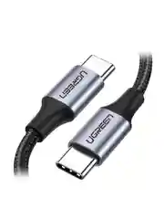 Серый кабель круглый UGREEN US261 (50150) USB 20 C M/M Round Cable Nickel Plating Aluminum Shell