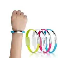 Серый меланж кабель браслет, для зарядки и передачи данных, микро usb