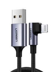 Кабель угловой UGREEN US299 (60521) Right Angle USB-A to Lightning Cable. Длина: 1 м.