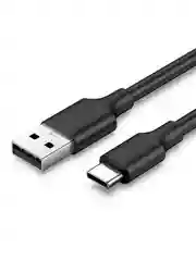 Черный кабель UGREEN US287 (60826) USB-A 2.0 to USB-C Cable Nickel Plating. Длина: 3м.