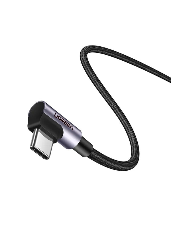 Кабель угловой UGREEN US323 (70531) Angled USB-C Cable Aluminum Case with Braided.