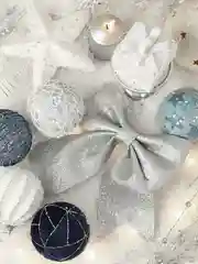 Серый металлик новогоднее ёлочное украшение "Бант" 12 шт ( 5х5 см)