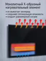 Черный конвекционный обогреватель STINGRAY ST-CH1026A черный жемчуг