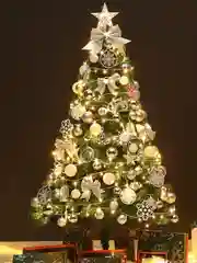Серый металлик новогоднее ёлочное украшение "Бант" 12 шт ( 5х5 см)