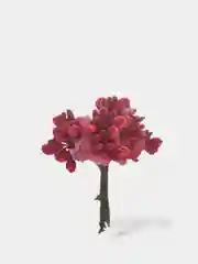 Алый букет тычинки на веточке с блестками, искусственные цветочки