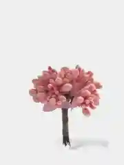 Коралловый букет тычинки на веточке с блестками, искусственные цветочки