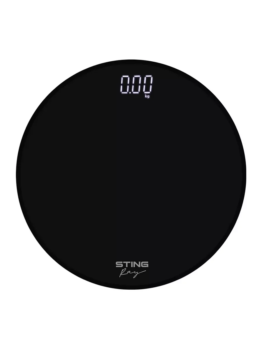 Черный весы напольные электронные STINGRAY ST-SC5004A с индикатором температуры, черный жемчуг