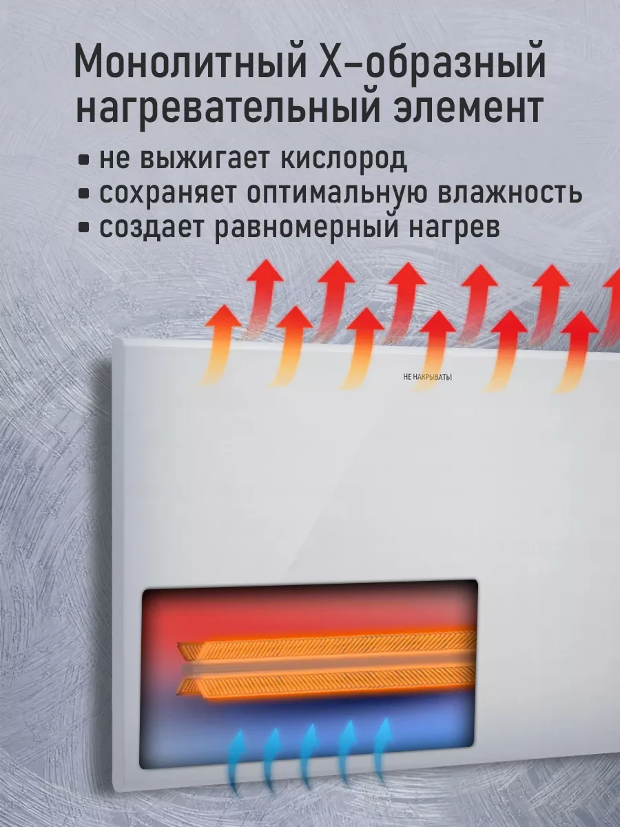 Белый конвекторный обогреватель STINGRAY ST-CH1028A настенный/ с LED дисплеем/ 1000 Вт