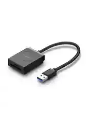 Черный кардридер UGREEN CR127 (20250) USB 3.0 Card Reader TF+SD. Цвет: черный