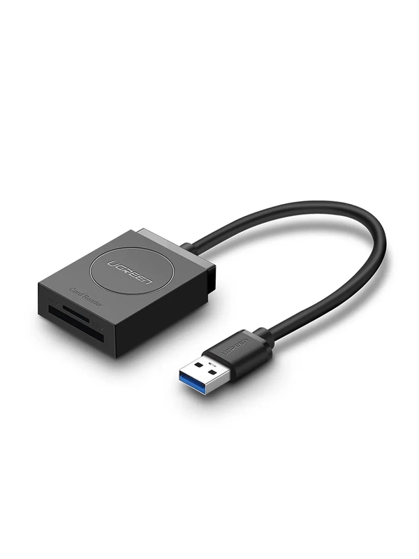 Кардридер UGREEN CR127 (20250) USB 3.0 Card Reader TF+SD. Цвет: черный