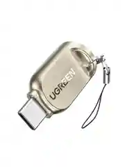 Золотой кардридер UGREEN CM331 (80124) USB-C to TF Card Reader. Цвет: светло-золотой