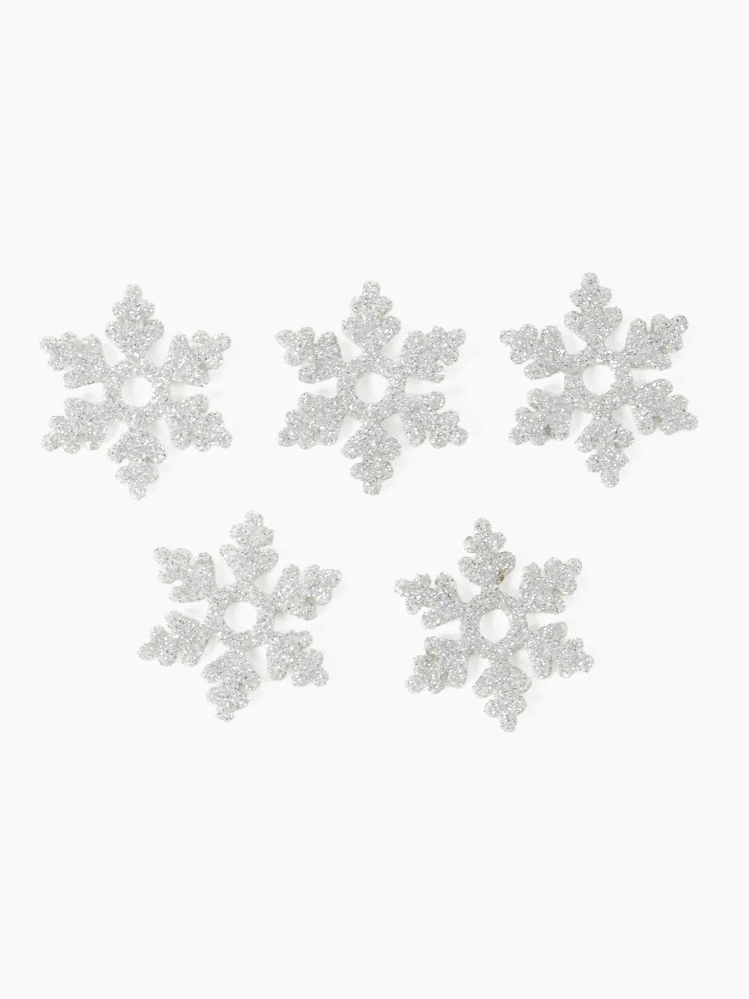 Серебряный снежинки из фоамирана 3см