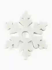 Серебряный снежинки из фоамирана 3см