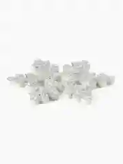 Серебряный снежинки из фоамирана 3см