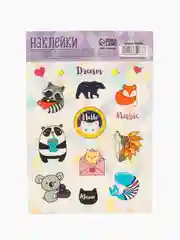 Алый наклейки детские для украшения. Наклейка