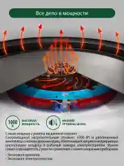Белый сушилка для овощей и фруктов MARTA MT-FD1888B электронный контроль температуры