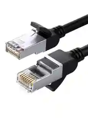 Черный кабель сетевой плоский UGREEN NW101 (50185) Cat 6 U/UTP Pure Copper Ethernet Flat Cable.