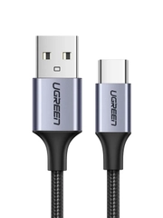 Кабель UGREEN US288 (60132) USB-A 2.0 to USB-C Cable Nickel Plating Aluminum Braid.
