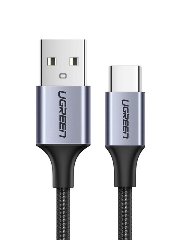 Кабель UGREEN US288 (60132) USB-A 2.0 to USB-C Cable Nickel Plating Aluminum Braid.