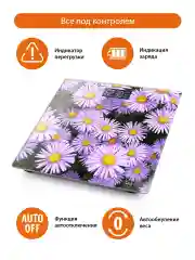 Зеленый весы напольные HOME ELEMENT HE-SC904 электронные/ альпийская астра