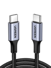 Кабель UGREEN US316 (90120) USB-C 2.0  to USB-C 2.0 5A Data Cable. Длина 3м. Цвет: черный