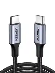Черный кабель UGREEN US316 (90120) USB-C 2.0  to USB-C 2.0 5A Data Cable. Длина 3м. Цвет: черный