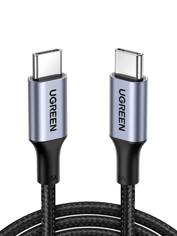 Кабель UGREEN US316 (90120) USB-C 2.0  to USB-C 2.0 5A Data Cable. Длина 3м. Цвет: черный