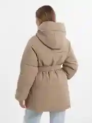 Бежевый куртка женская, зимняя, пуховик