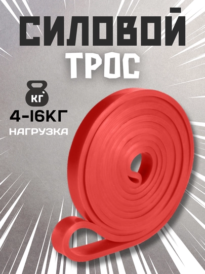 Силовой трос спортивный, резинка для фитнеса и подтягивания, лента, эспандер