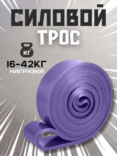 Силовой трос спортивный, резинка для фитнеса и подтягивания, лента, эспандер