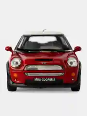 Бордовый машинка металлическая инерционная Mini Cooper S KT5059 1:28 KINSMART