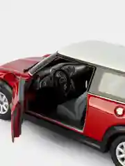 Бордовый машинка металлическая инерционная Mini Cooper S KT5059 1:28 KINSMART