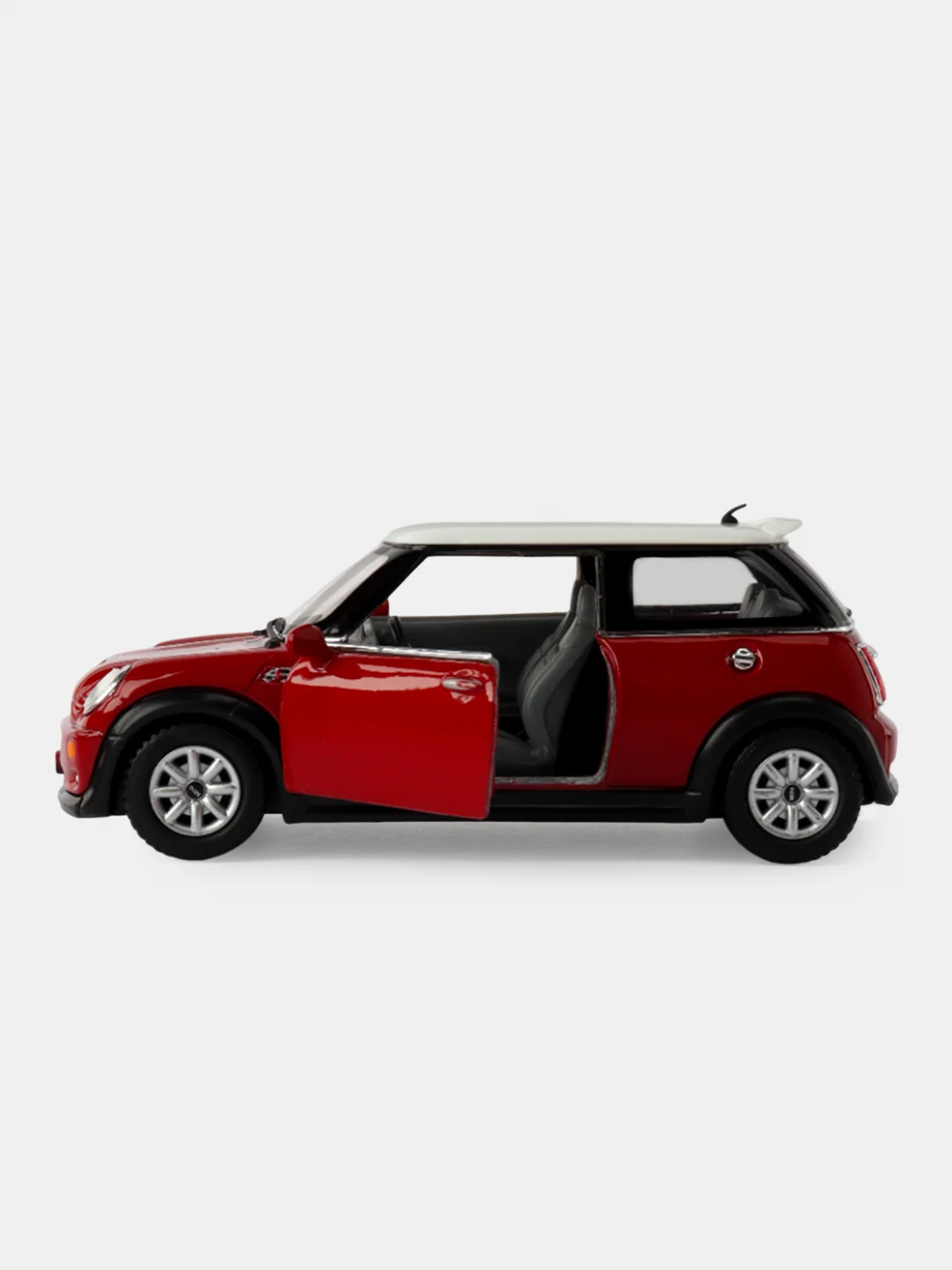 Бордовый машинка металлическая инерционная Mini Cooper S KT5059 1:28 KINSMART