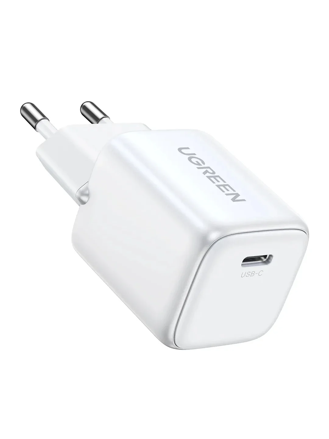 Белый сетевое зарядное устройство UGREEN CD319 (15326) Nexode Mini 30W USB-C PD GaN