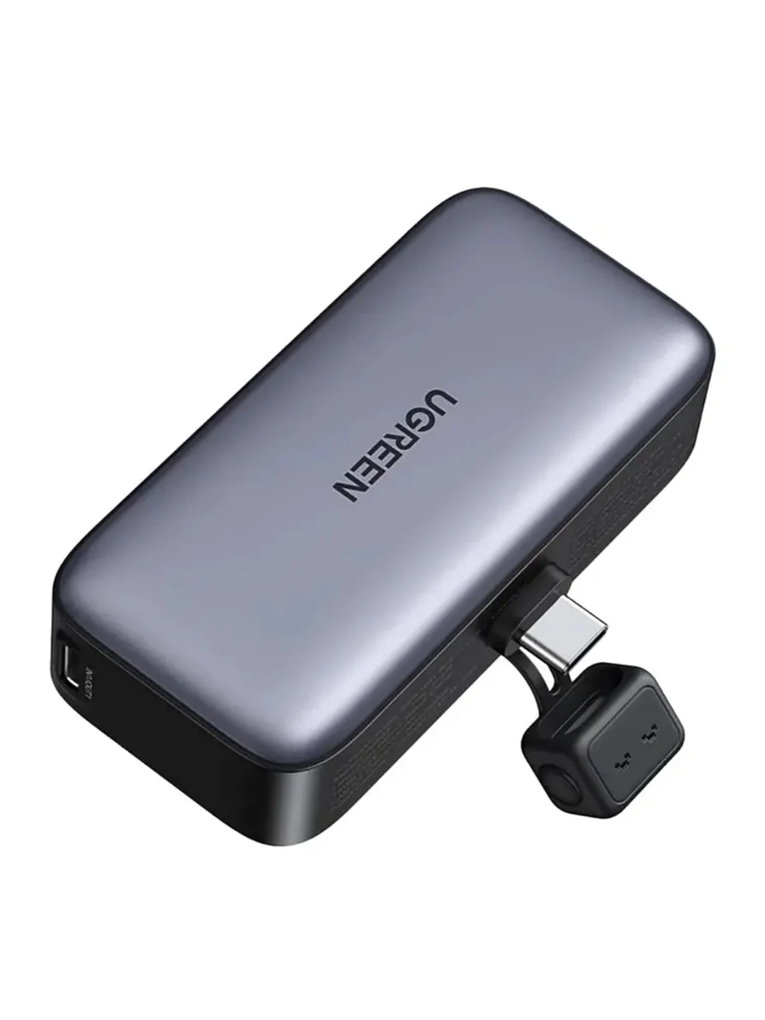 Серый внешний аккумулятор UGREEN PB503 (35338) 5000mAh Mini USB-C Power Bank PD 20W. Цвет: серый