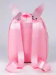 Розовый рюкзак детский для девочки с блестками, съемные ушки
